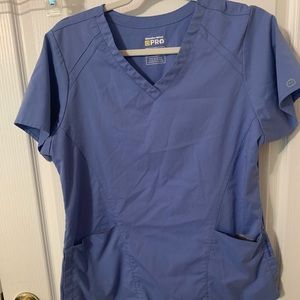 Ceil Blue Scrub Top